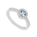 Diamonfire Blue Zirconia Pave Ring