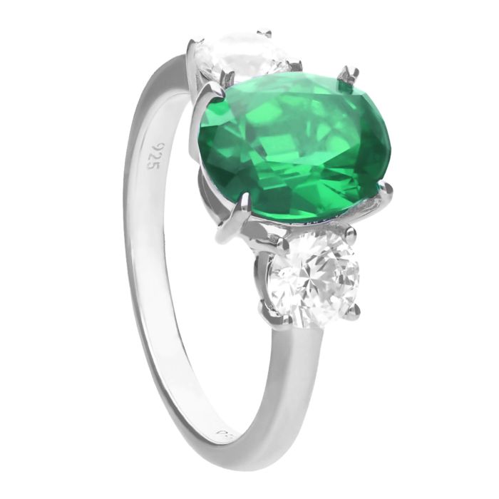 Diamonfire Oval Trilogy Ring
