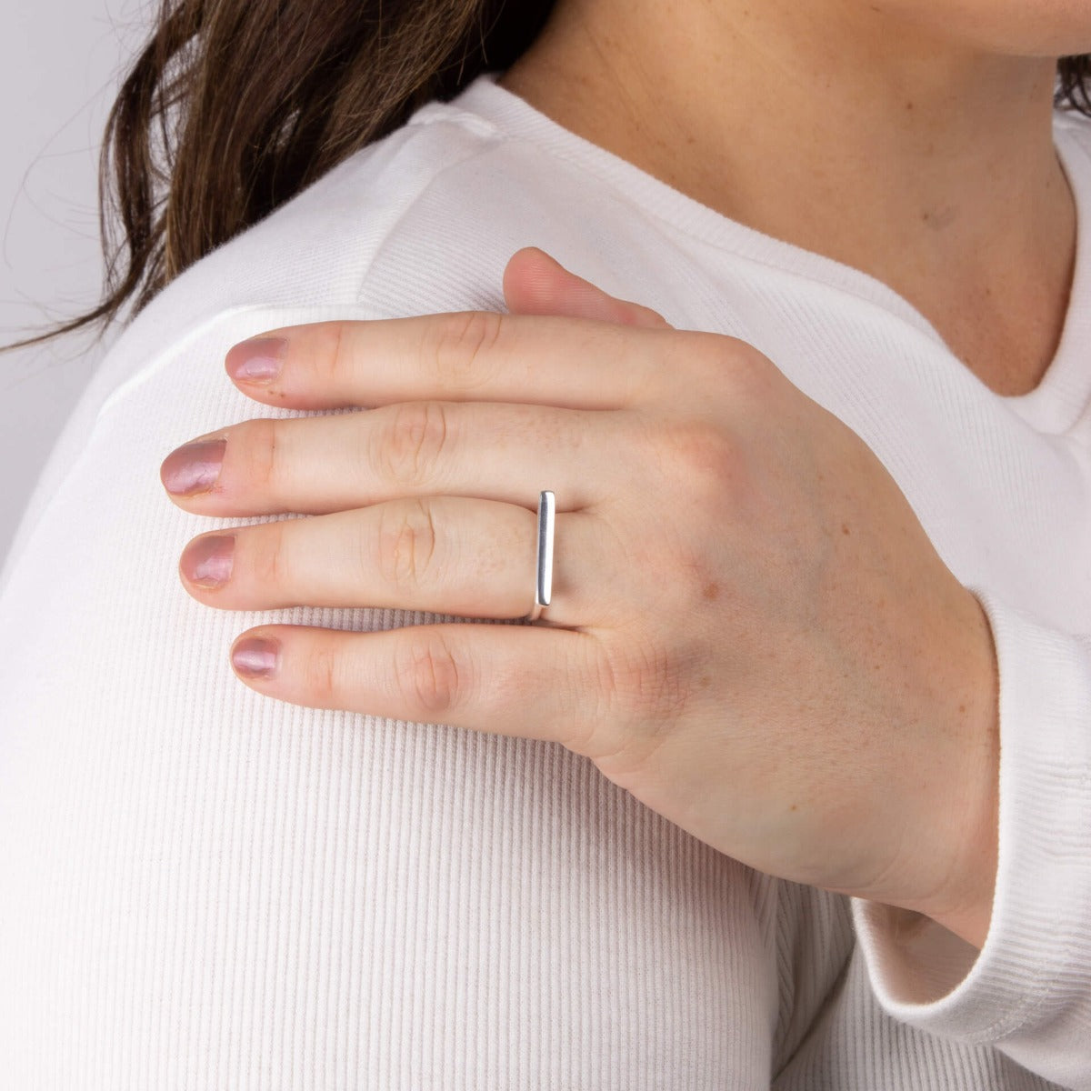 Beginnings Elongated Bar Ring