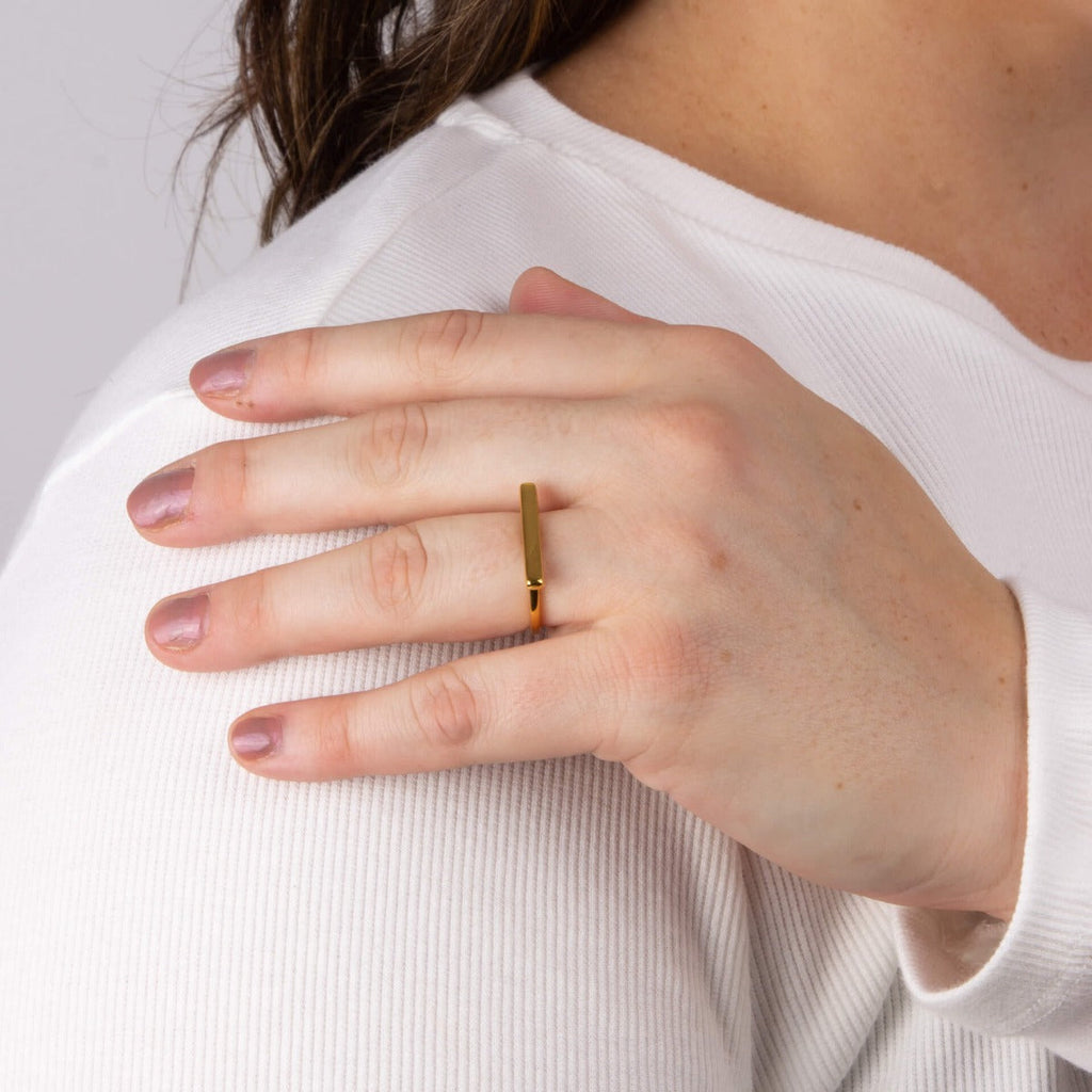 Beginnings Elongated Bar Ring
