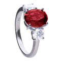 Diamonfire Oval Trilogy Ring