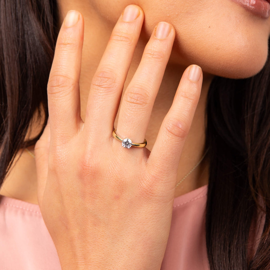 Diamonfire Four Claw Carat Ring