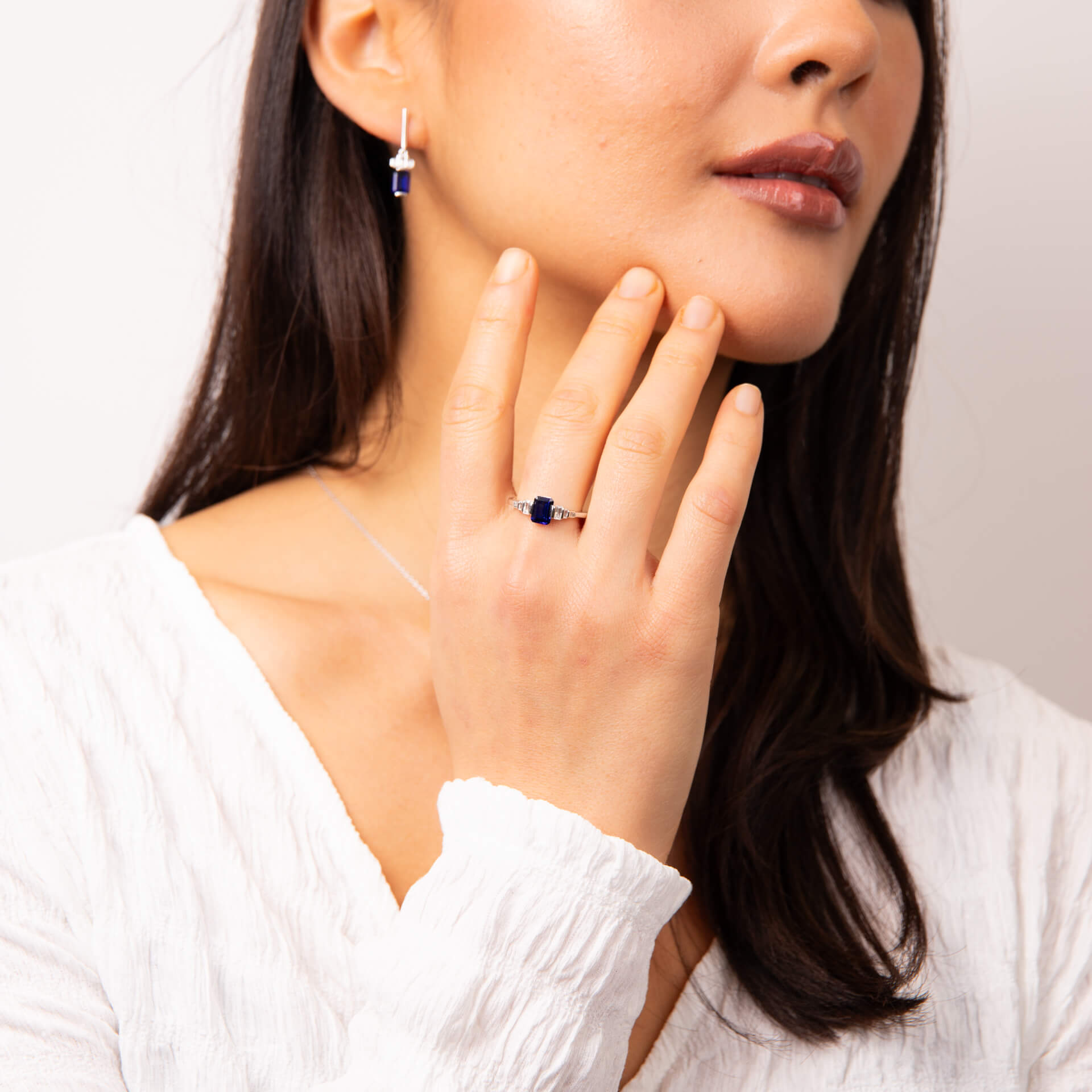 Diamonfire Emerald Cut Zirconia Ring