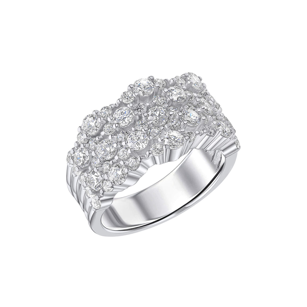 Diamonfire Statement Zirconia Cluster Ring