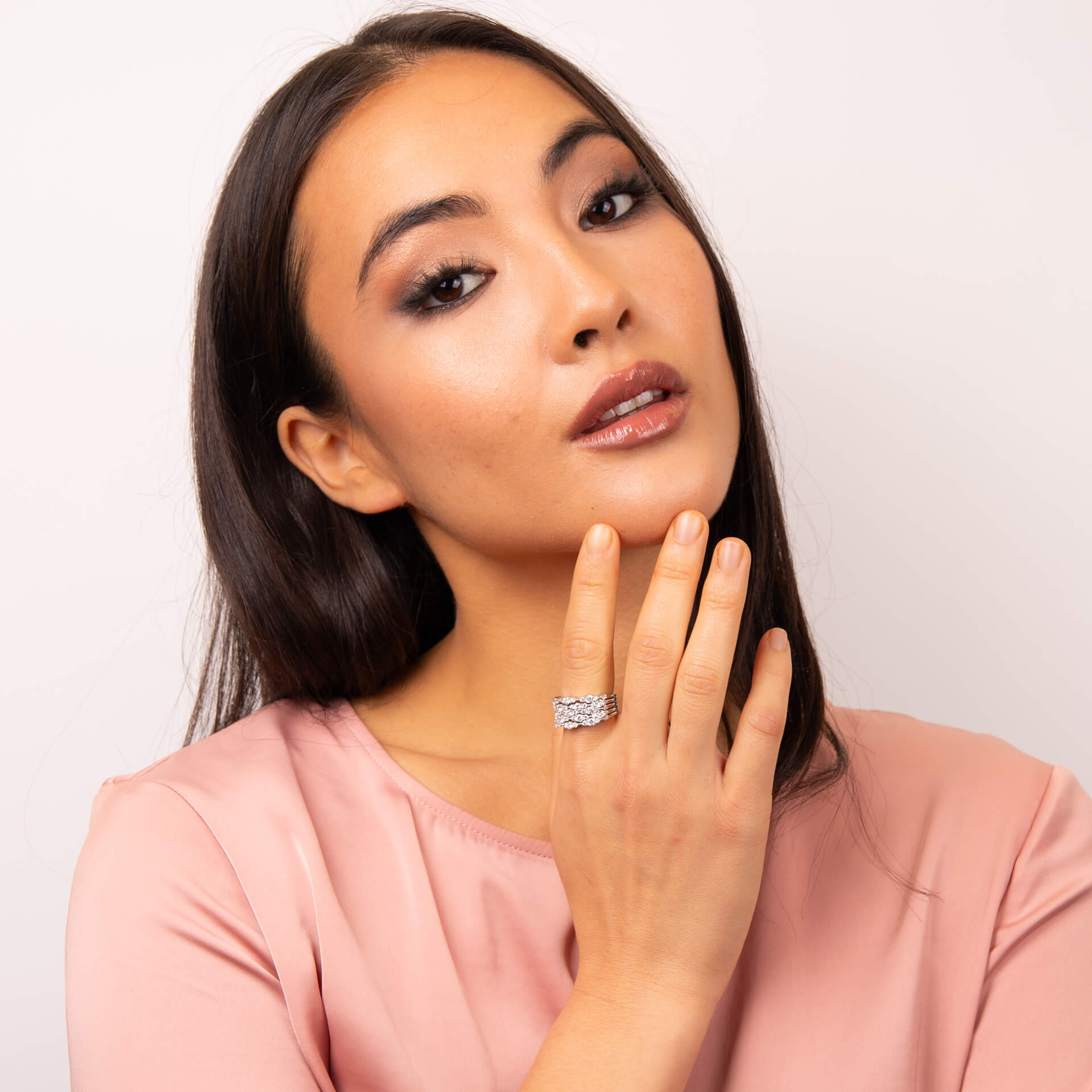 Diamonfire Statement Zirconia Cluster Ring
