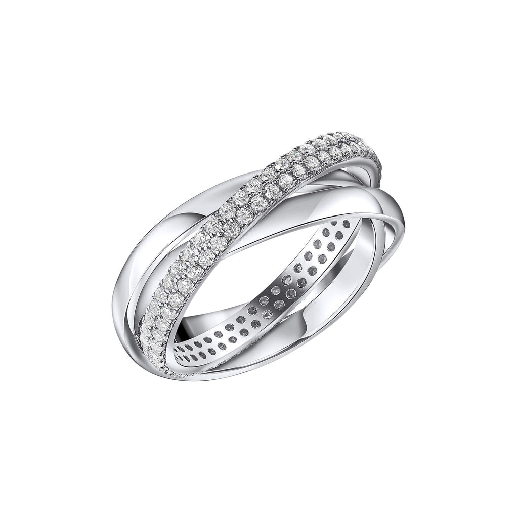 Diamonfire Triple Twist Ring