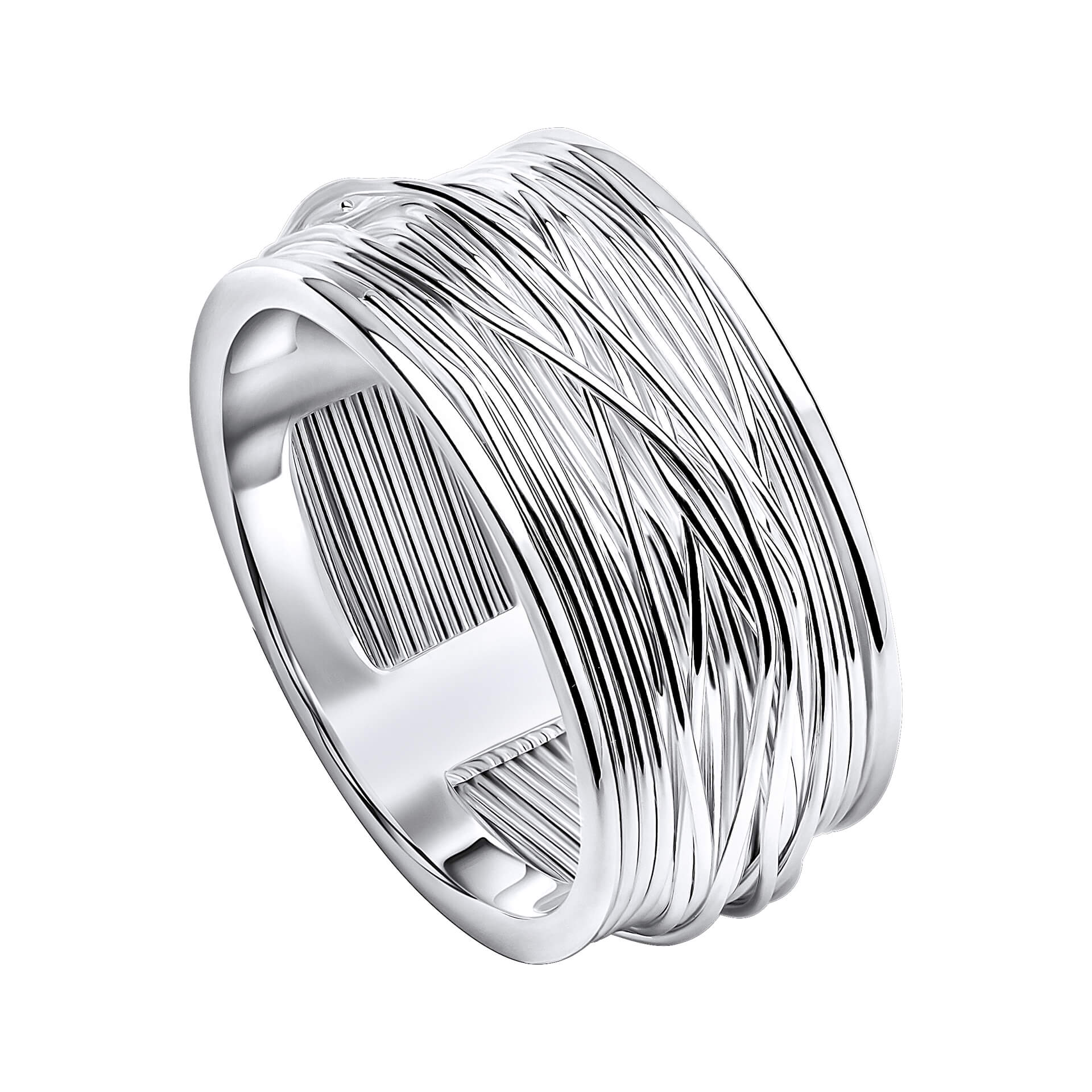 Beginnings Wrapped Wire Wide Band Ring
