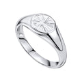 Beginnings Spray Textured Signet Ring