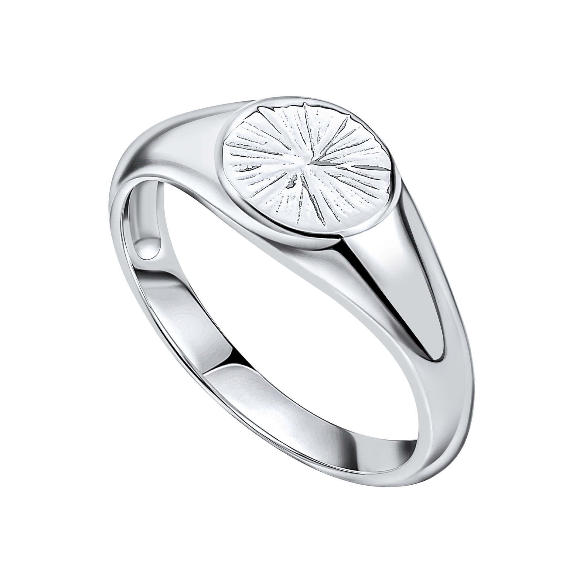 Beginnings Spray Textured Signet Ring