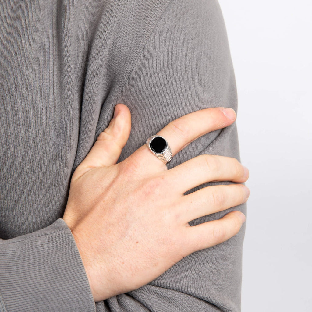 Beginnings Black Onyx Signet Ring