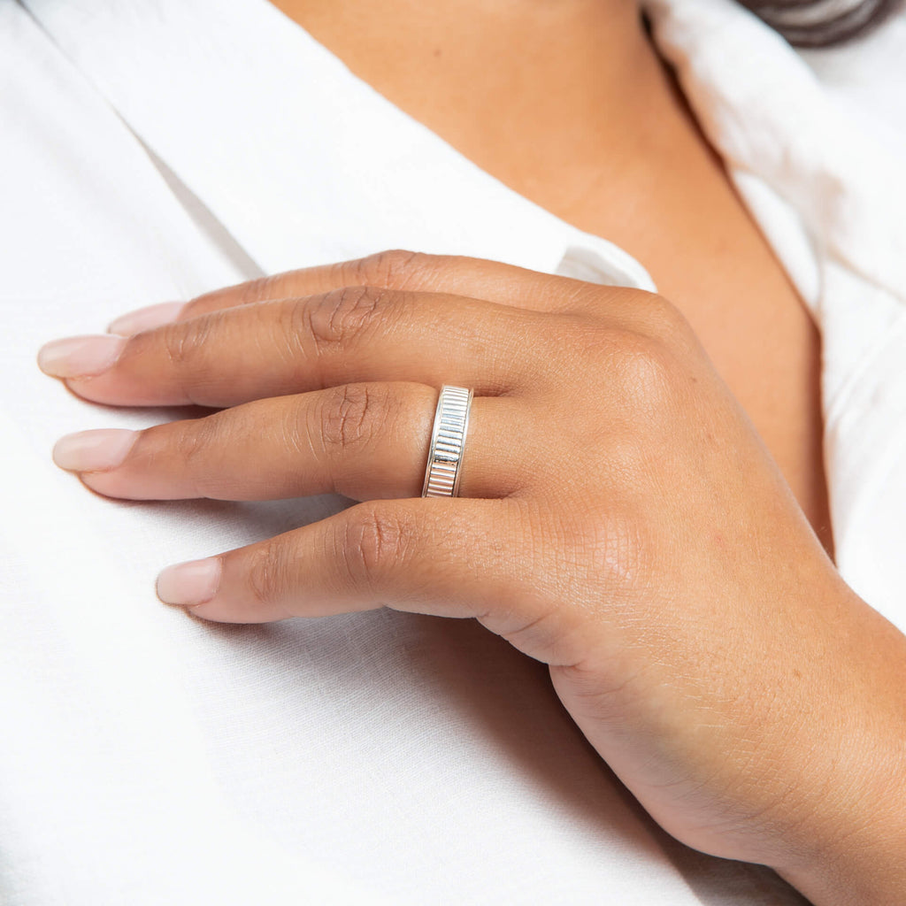 Beginnings Ridged Spinner Ring