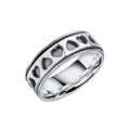 Beginnings Heart Cut Out Design Spinner Ring