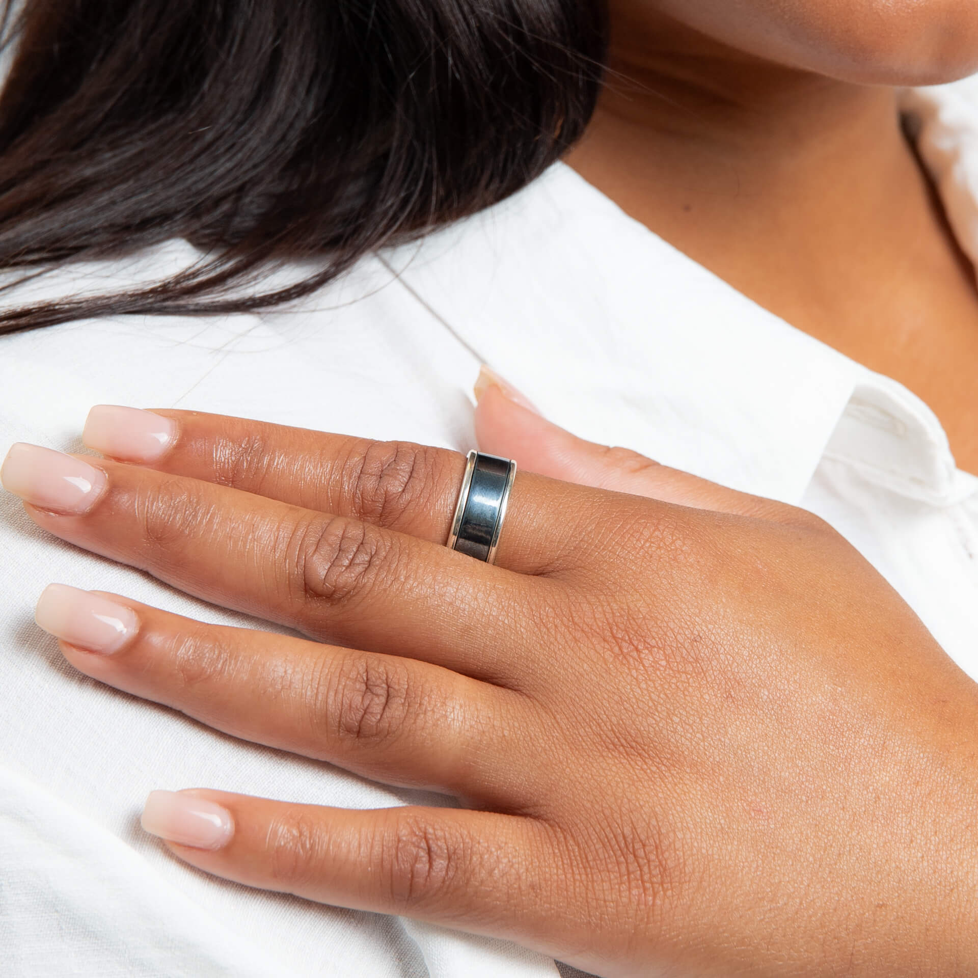 Beginnings Brushed Design Spinner Ring