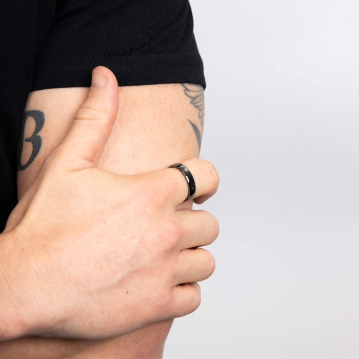 Fred Bennett Gunmetal Plated Band Ring