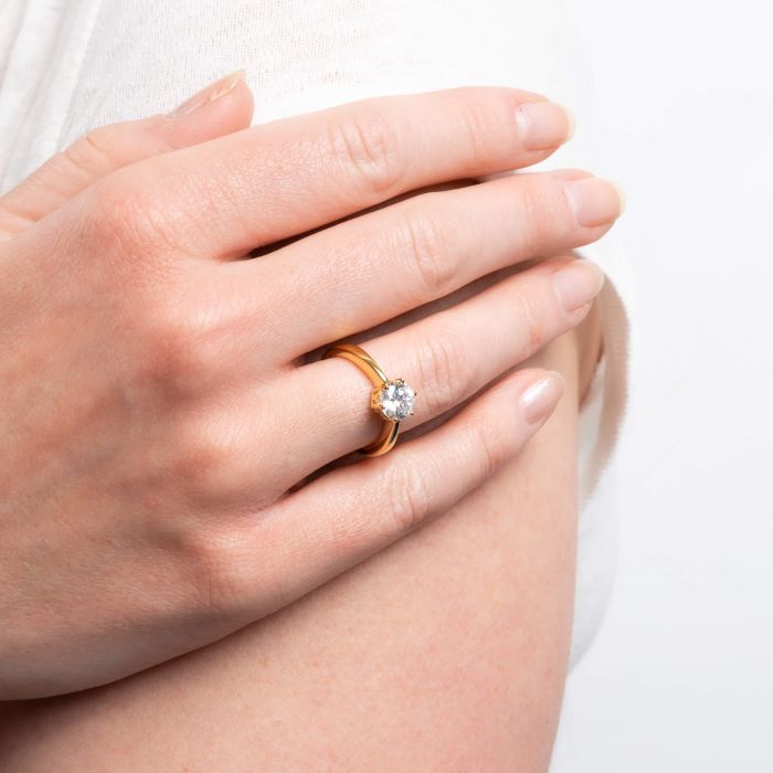 Diamonfire Six Claw Carat Ring