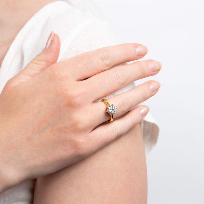 Diamonfire Six Claw Carat Ring