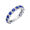 Diamonfire Two Tone Zirconia 3/4 Eternity Ring