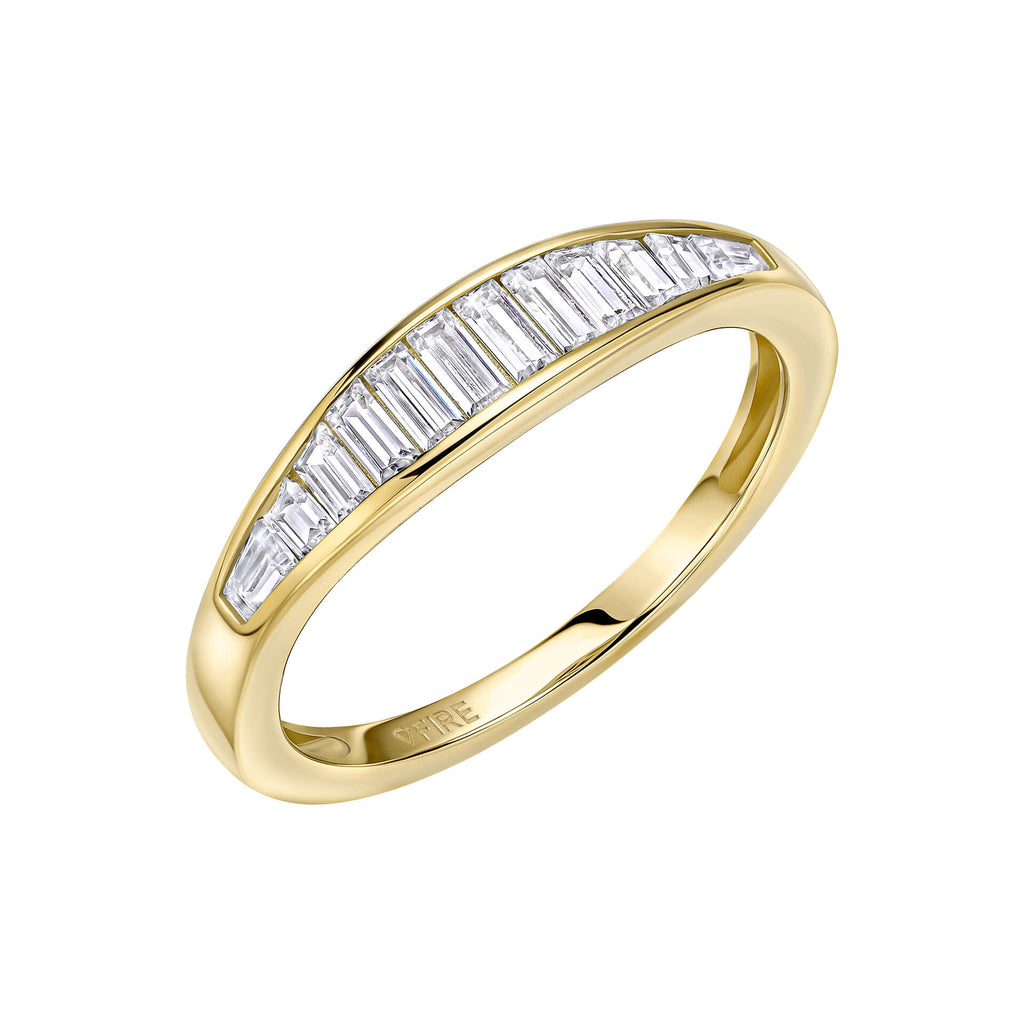 Diamonfire Channel Set Baguette Zirconia Ring