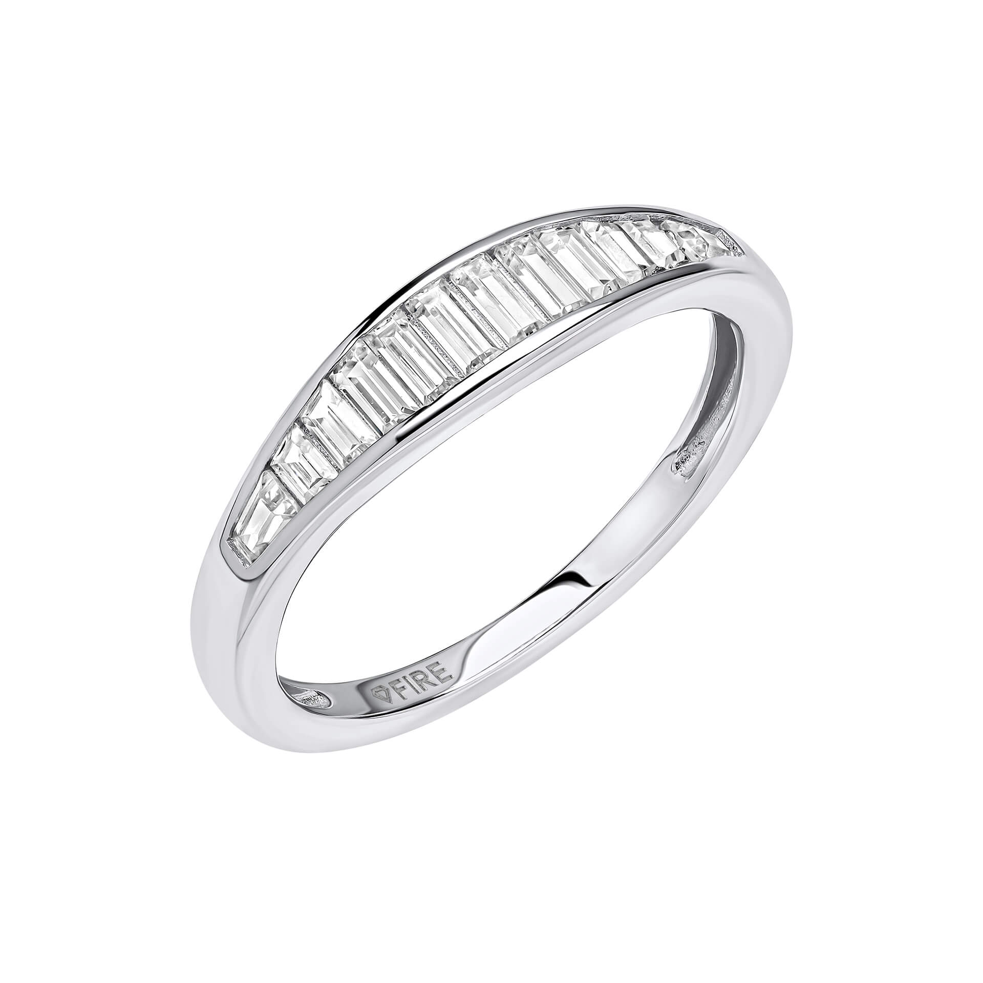 Diamonfire Channel Set Baguette Zirconia Ring