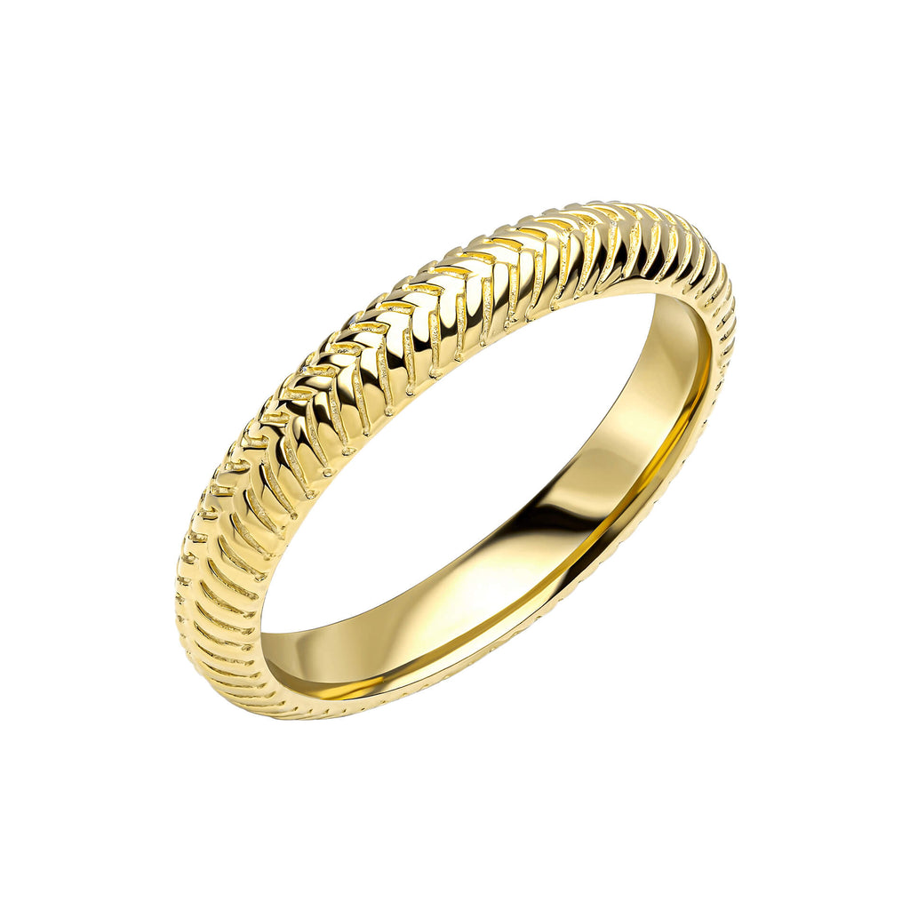 Laura Ashley Silver Picnic Basket Weave Ring