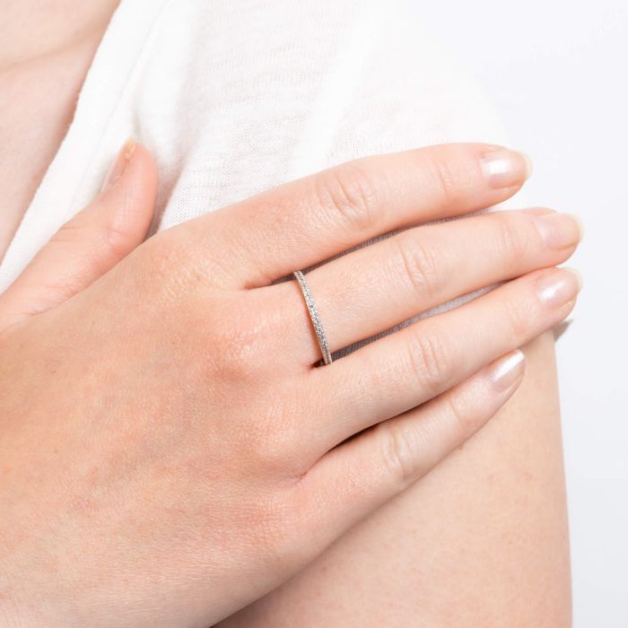 Diamonfire Micro Zirconia Eternity Ring