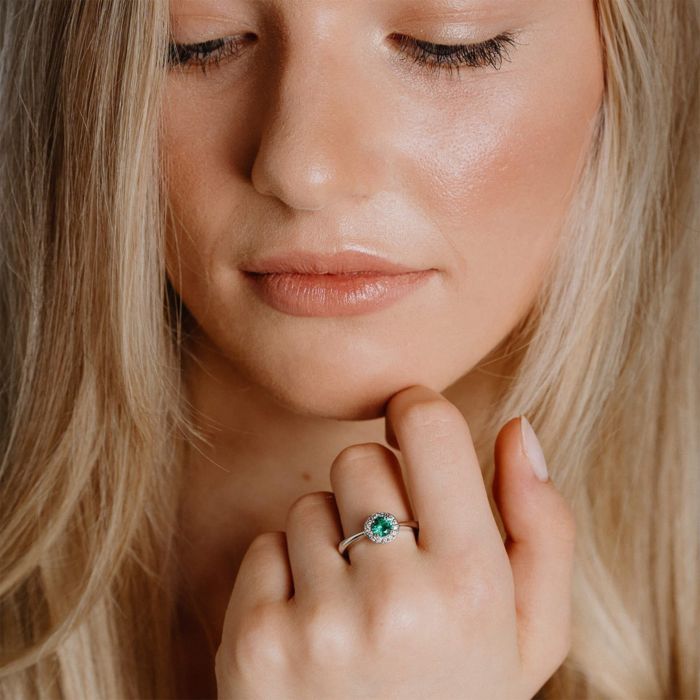 Diamonfire Round Colour Zirconia Ring