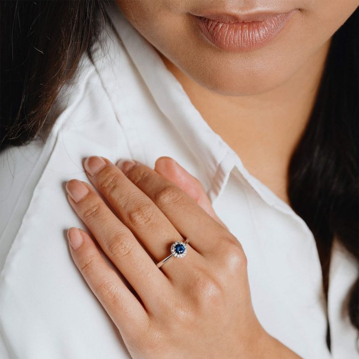 Diamonfire Round Colour Zirconia Ring