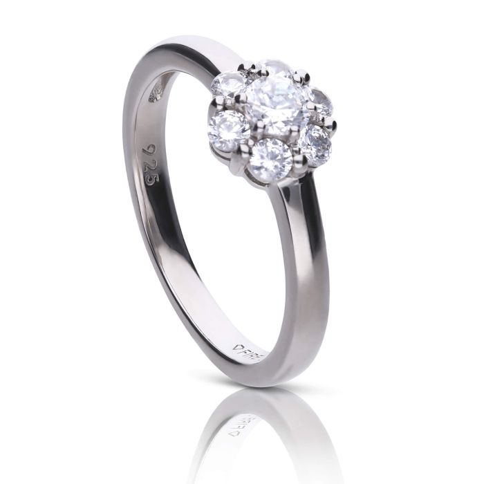 Diamonfire Flower Cluster Ring