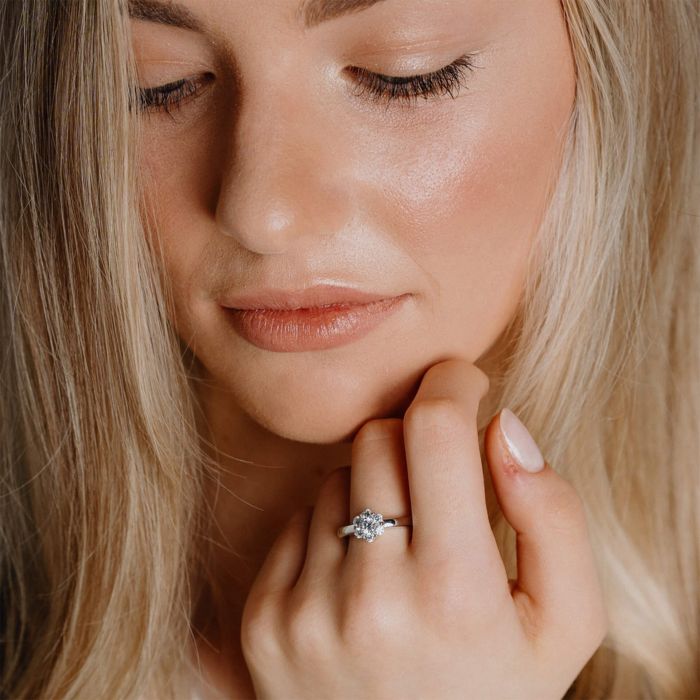 Diamonfire Flower Cluster Ring