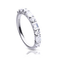 Diamonfire Baguette and Round Zirconia Ring