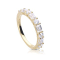 Diamonfire Baguette and Round Zirconia Ring