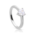 Diamonfire Solitaire Heart Shaped Zirconia Ring