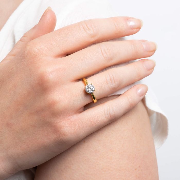 Diamonfire Four Claw Carat Ring