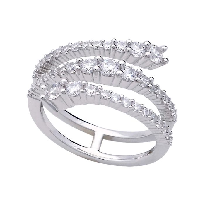 Diamonfire Wrap Around Ring