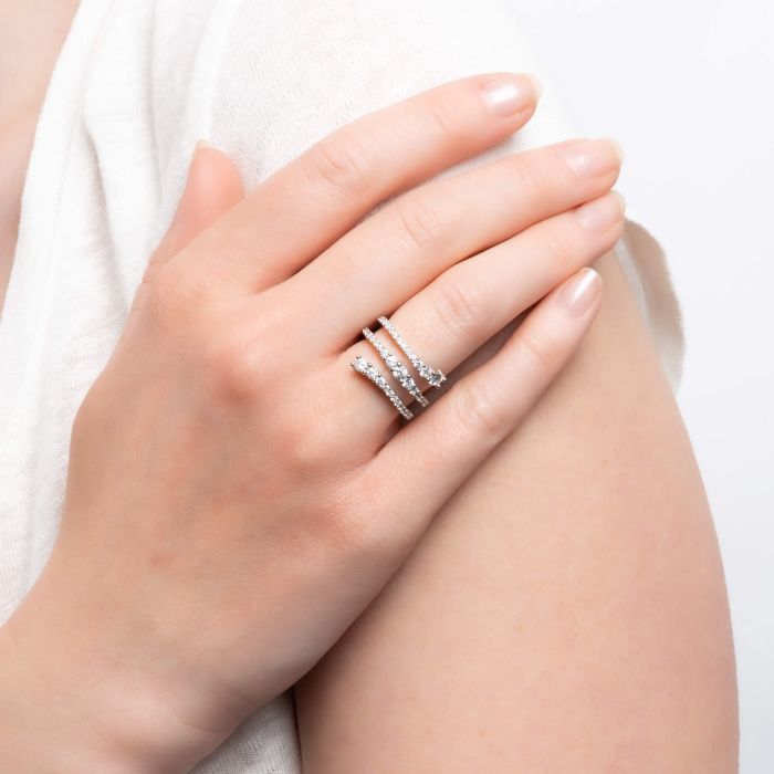 Diamonfire Wrap Around Ring