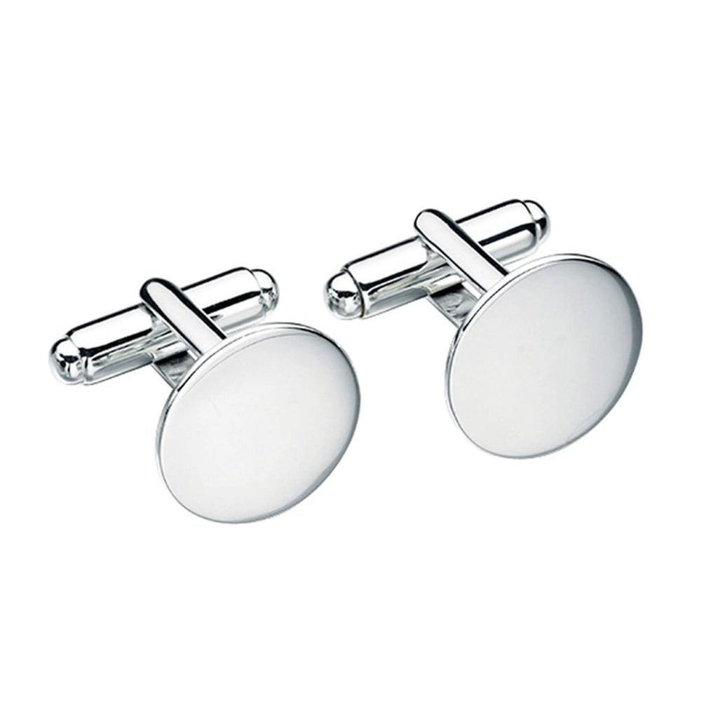Beginnings Plain Round Cufflinks