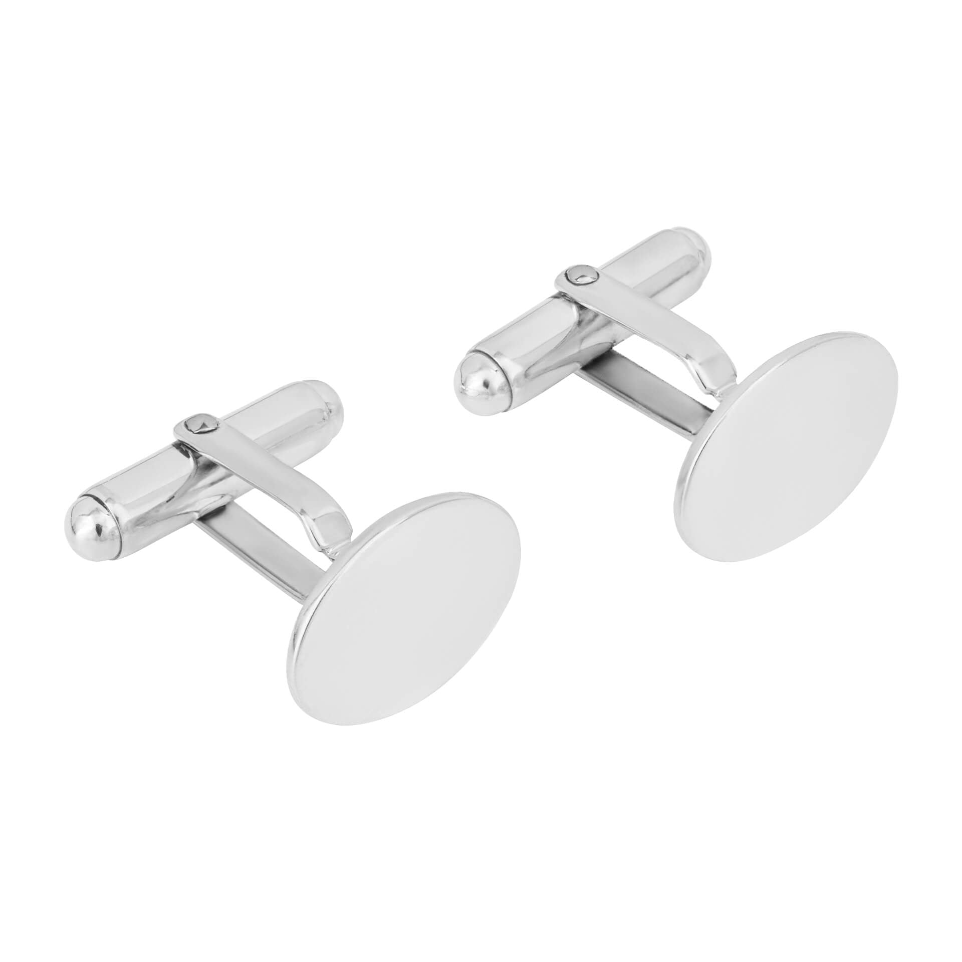 Beginnings Plain Oval Cufflinks