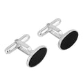 Beginnings Oval Cufflinks with Onyx