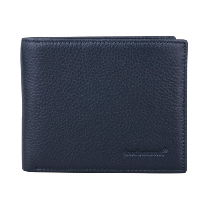 Fred Bennett Navy Blue Leather Wallet