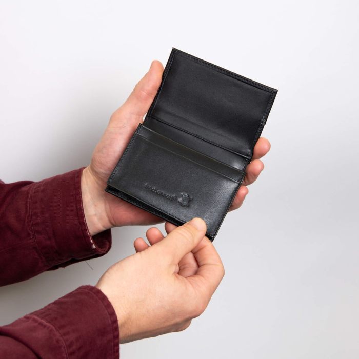 Fred Bennett Black Leather Card Holder