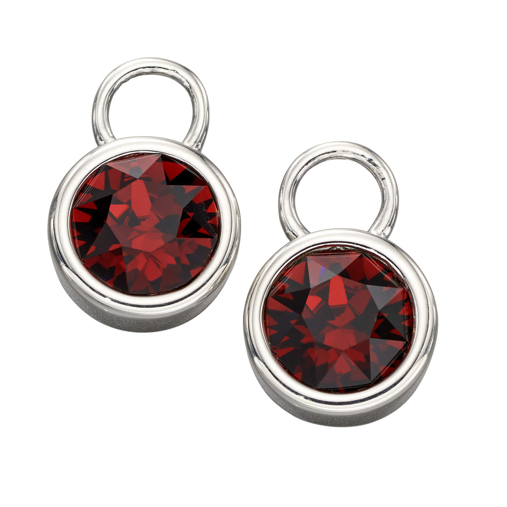 Beginnings Crystal Birthstone Hoop Earring Charms