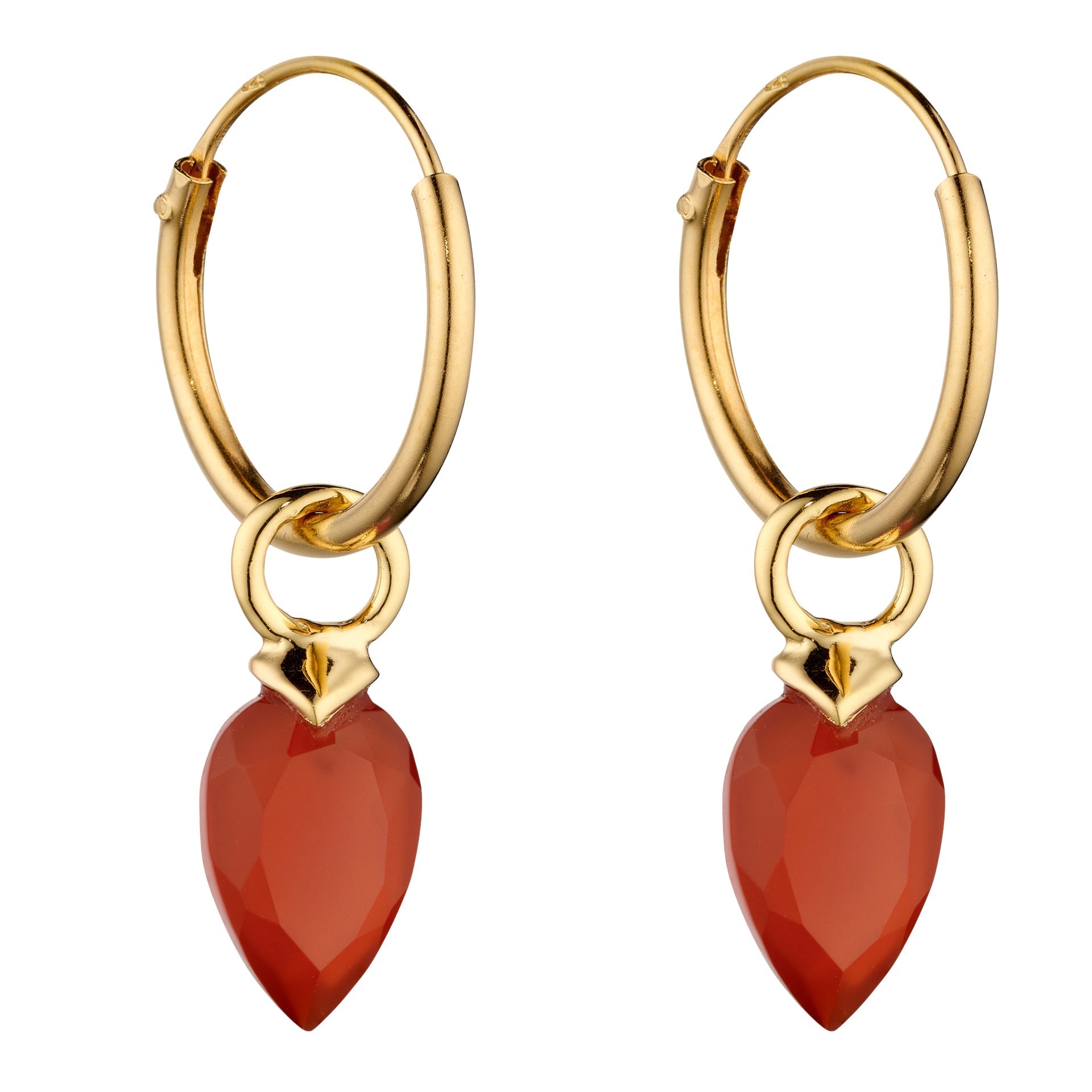 Beginnings Chalcedony Birthstone Hoop Earring Charms