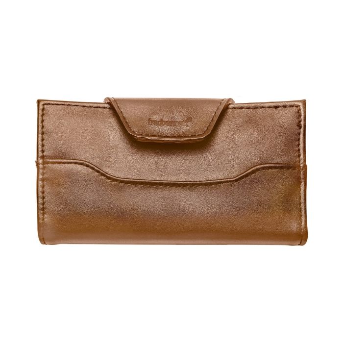 Fred Bennett Brown Leather and Stainless Steel Travel Manicure Set