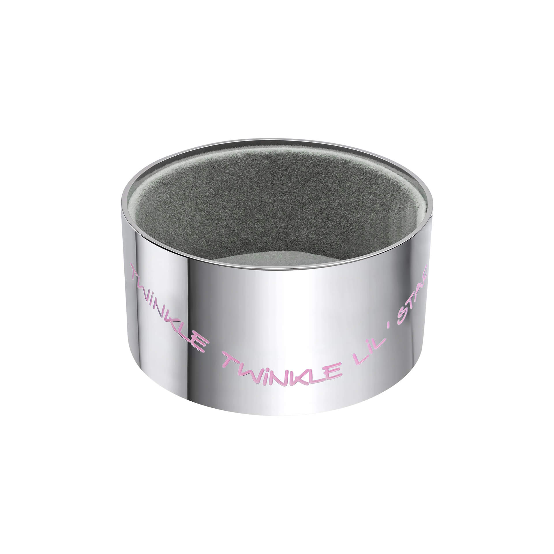 D For Diamond Pink Star Music Trinket Box with Crystal