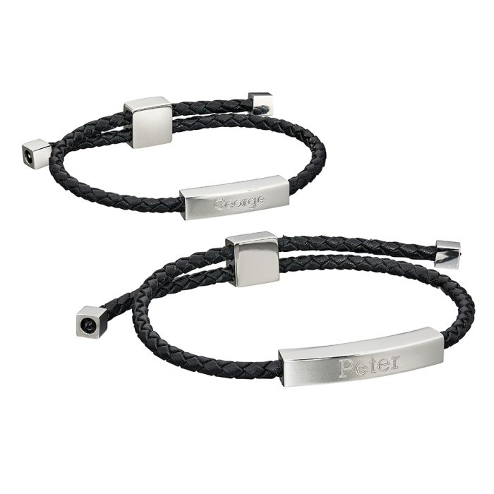 Fred Bennett Parent and Child Matching Leather Bracelet Kit